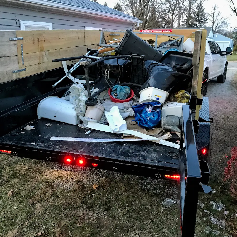Roll-off dumpster delivered to a residential driveway in Cheverly